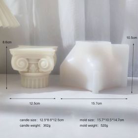Roman Pillar Candle Silicone Mold