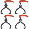 4 pcs Log Tongs with PVC Handle