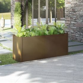 Garden Planter Honey Brown 59.1"x19.7"x27.6" Solid Wood Pine