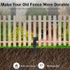Fence Post Repair Kit, Steel Fence Post Repair Stakes, Fence Post Anchor for Fence Post Support, Post Buddy Fence Repair, Fence Post Stabilizer for Fi