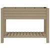 Garden Raised Bed Light Brown 43.3"x17.7"x31.1" Polypropylene