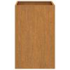 Planter 16.5"x15"x29.5" Corten Steel
