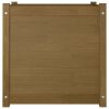 Garden Planter Honey Brown 23.6"x23.6"x23.6" Solid Wood Pine