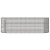 Garden Raised Bed Powder-coated Steel 88.2"x31.5"x26.8" Silver