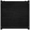 Garden Planter Black 27.6"x27.6"x27.6" Solid Wood Pine