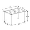 13 x 10 Ft Outdoor Patio Retractable Pergola