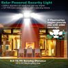 Solar Powered Wall Lights Outdoor Solar Motion Sensor Lights with 4 Adjustable Heads 333Pcs LED Beads 120¬∞ Sensing Angle Remote Control Waterproof fo