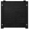 Garden Planters 2 pcs Black 15.7"x15.7"x15.7" Solid Wood Pine