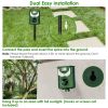 Solar Ultrasonic Animal Repeller with Flame Light USB Charge Motion Sensor Animal Repellent Chaser IP55 Waterproof Dog Raccoon Fox Skunk