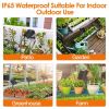 Automatic Solar Powered Drip Irrigation System Kit Rechargeable Plant Programmable Watering Timer Device Up to 15 Plants For Indoor Outdoor Patio Gard