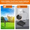 Automatic Solar Powered Drip Irrigation System Kit Rechargeable Plant Programmable Watering Timer Device Up to 15 Plants For Indoor Outdoor Patio Gard