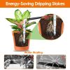 Automatic Solar Powered Drip Irrigation System Kit Rechargeable Plant Programmable Watering Timer Device Up to 15 Plants For Indoor Outdoor Patio Gard