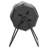 Garden Compost Bin Black 28.7"x25.2"x37.4" 42.3 gal