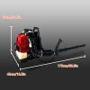 Backpack Gas Leaf Blower,76CC,660CFM,200MPH ,4 Stroke Air Cooling Gas Backpack Grass Blower,Snow Blower EPA Compliant
