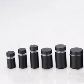 Stainless Steel Black Advertising Nail Glass Screw Mirror Nail White Glass Nail (Option: Black-16MM-25mm)