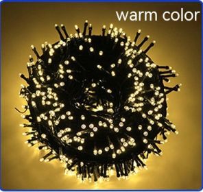 Solar-powered String Lights 8 Function LED Outdoor Waterproof (Option: Warm-Common Style 32 M 300 Lights)