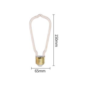 Led Bulb E27 Screw Port Retro Soft Filament Bulb Idea (Option: A-Clear Cover)