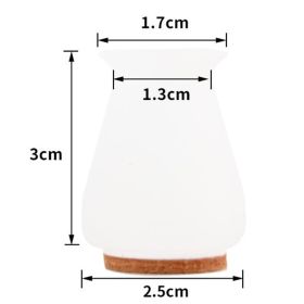 Felt Silicone Tables And Chairs Stool Leg Covers (Option: White-XS-1PC)