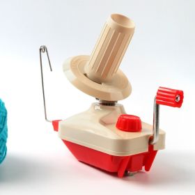 Small Household Wool Winding Machine Table Simple Shake Cable Implement (Option: Red-Custom)