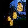 6 Pcs Solar Powered Mason Jar Lid Lights 20 LEDs Fairy String Lights Xmas Garden Decor