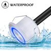LED Deck Lights Smart Outdoor Stair Lights 10pcs,RGBW Step Lights Low Voltage Deck Lights Waterproof Garden Pathway Stairway Lighting